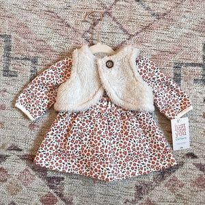 3p Faux Fur Vest Set